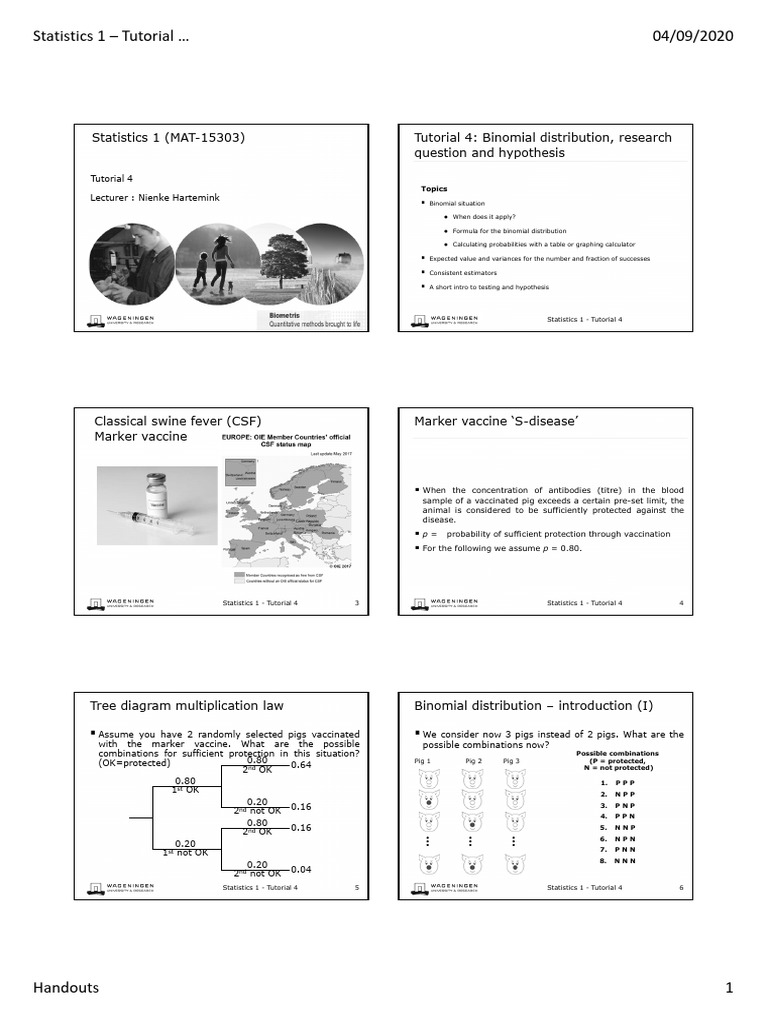 Binomial Distribution Tutorial Guide | PDF | Null Hypothesis | Hypothesis