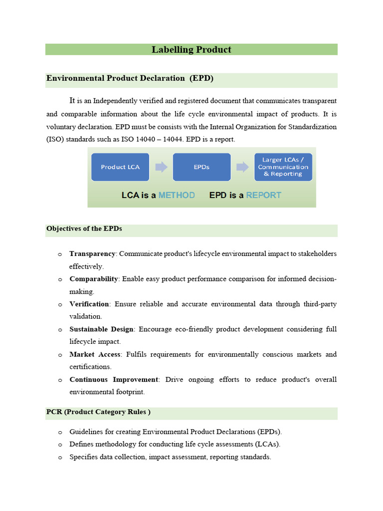 A Labelling Product | PDF | Life Cycle Assessment | Economy And The ...
