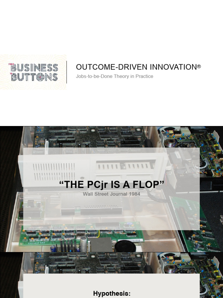 JTBD ODI For Business To Buttons Stockholm May 2018 | PDF | Market ...