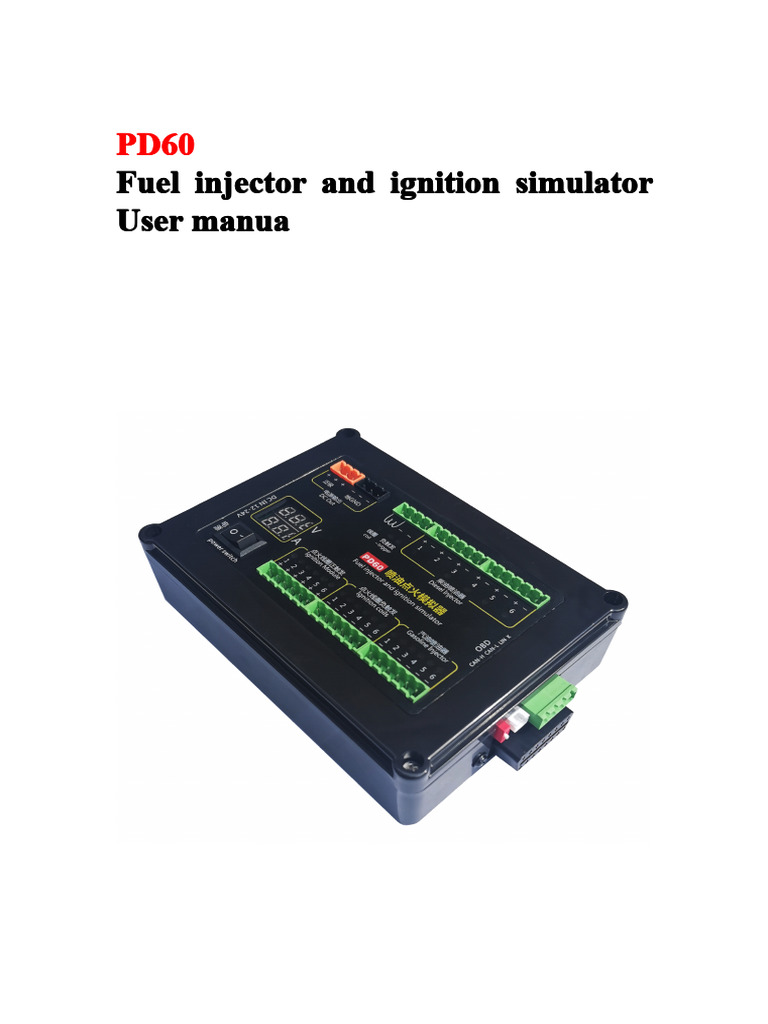 PD60 Fuel Injector User Manual | PDF