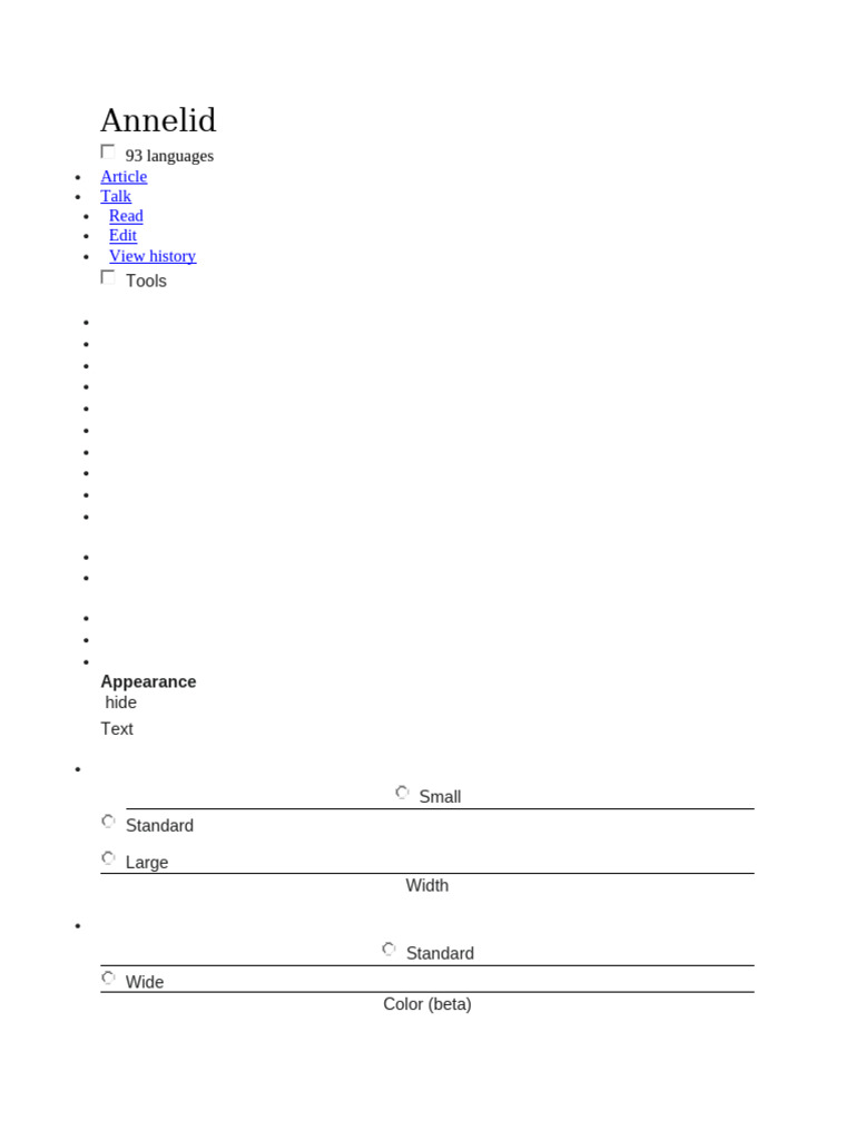 Annelid | PDF