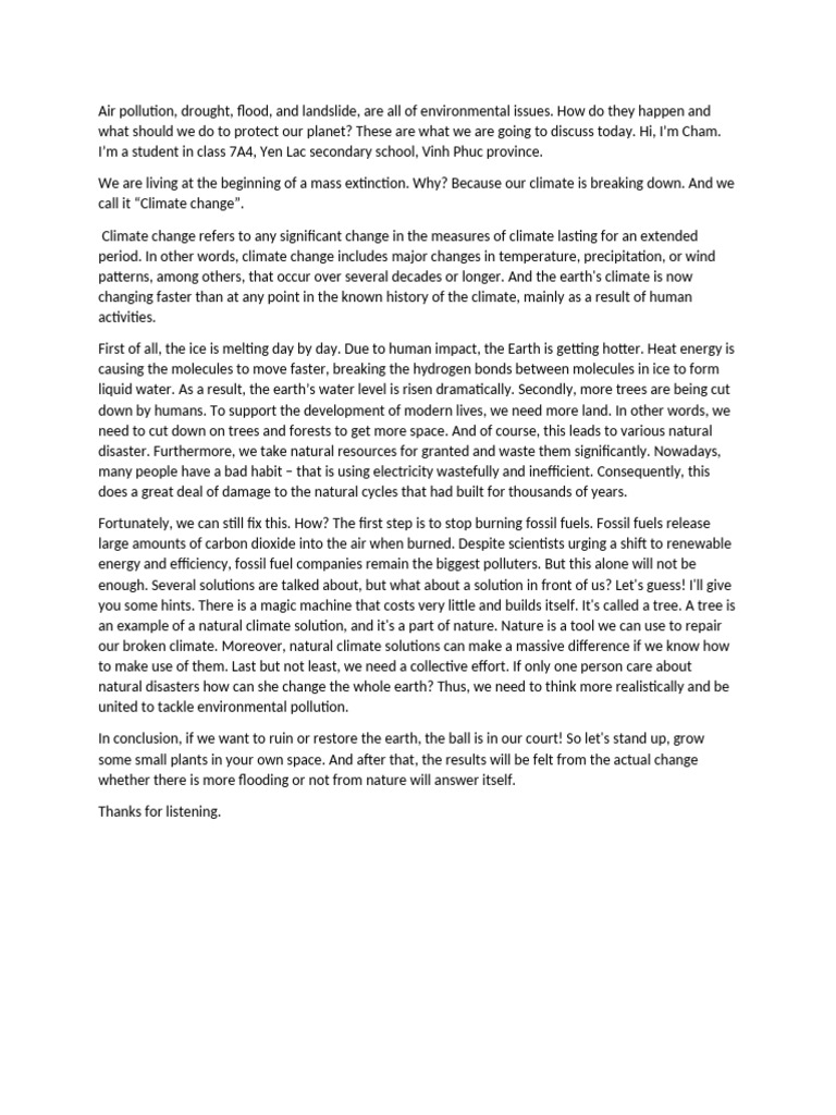 Climate Change Pdf Climate Change Climate