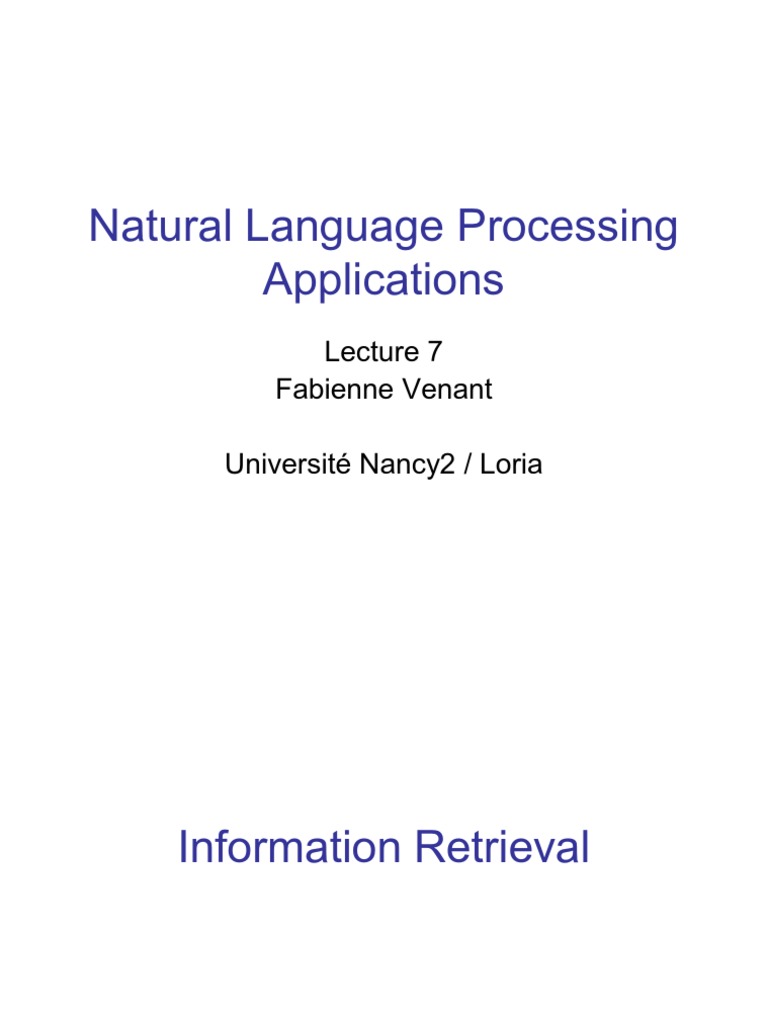 Lecture 7 | PDF | Search Engine Indexing | Information Retrieval