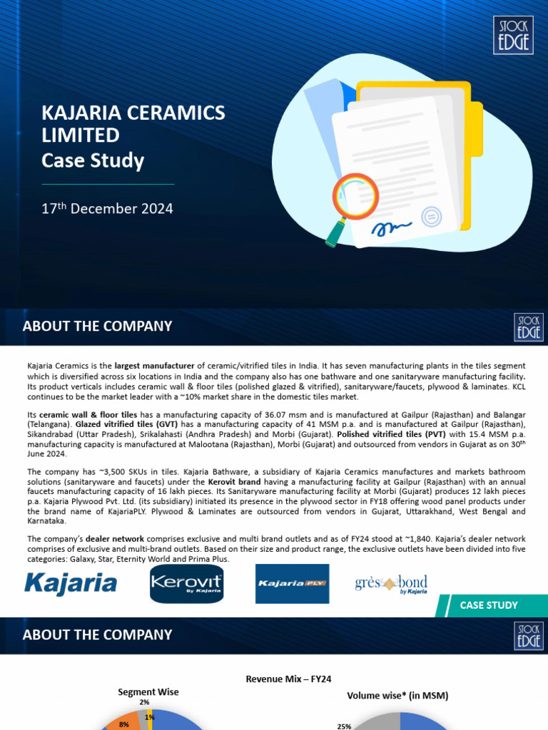 Kajaria Ceramics Investment Analysis | PDF | Dividend | Investing