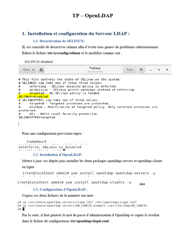 Guide d'installation d'OpenLDAP | PDF