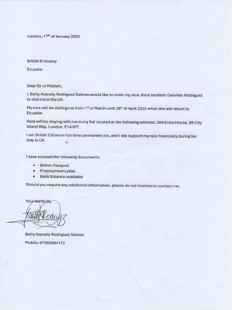 Inv Letter BR | PDF