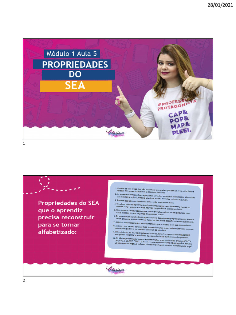AULA+5 +Propriedades+Do+SEA | PDF | Sílaba | Linguística