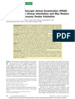 2011 - Preoperative Endoscopic Airway Examination (PEAE) Provides Superior Airway Information and May Reduce The Use of Unnecessary Awake Ion - Mylena