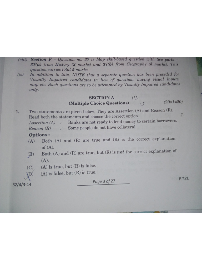 SST Board Paper Set 3 (2023) | PDF