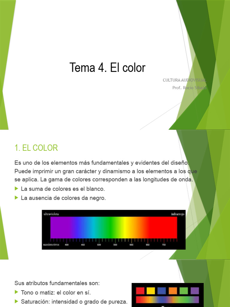 T4 - 24 - El Color | PDF | Color | Matiz