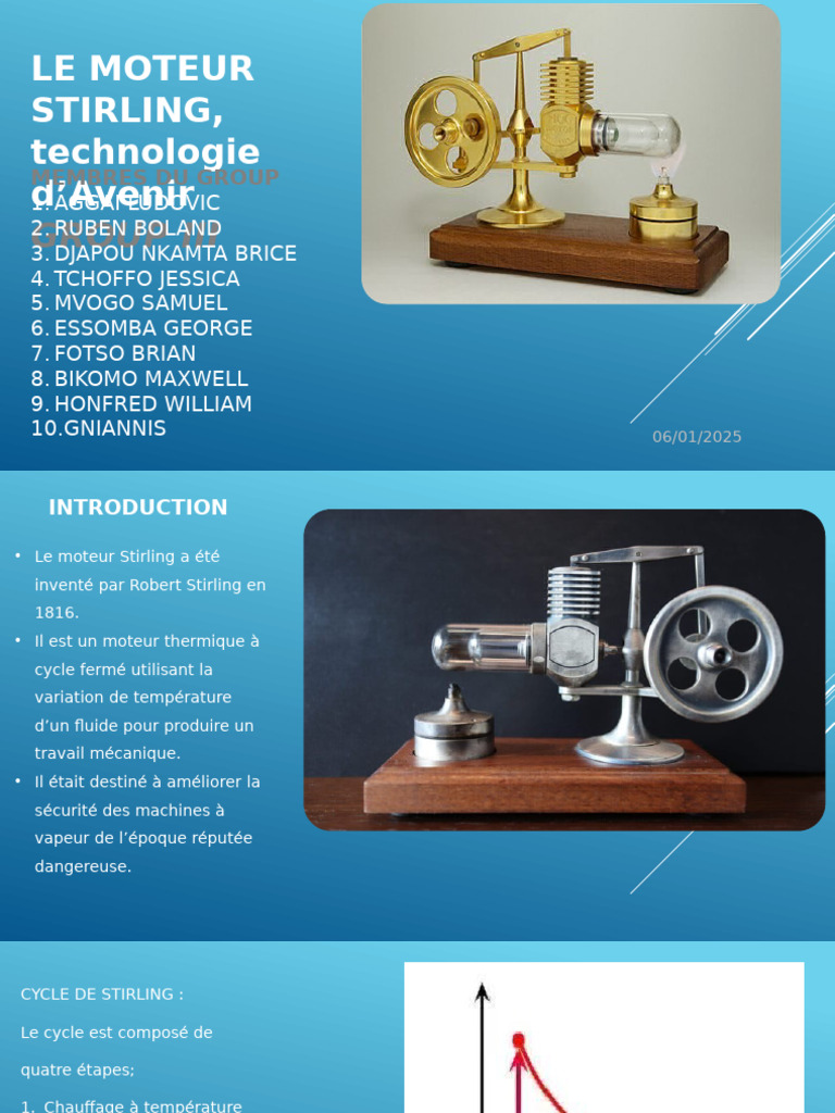 Moteur Stirling Technologie d'avenir PDF Technologie énergétique — free download