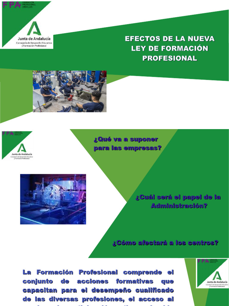 Efectos de la Nueva Ley de FP en Empresas | PDF | Desarrollo ...