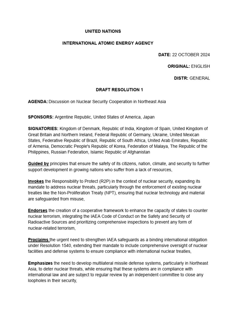 Dr | PDF | Treaty On The Non Proliferation Of Nuclear Weapons | Nuclear ...