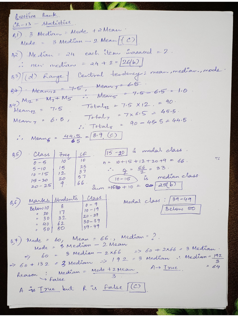Chapter 13 - Statistics | PDF