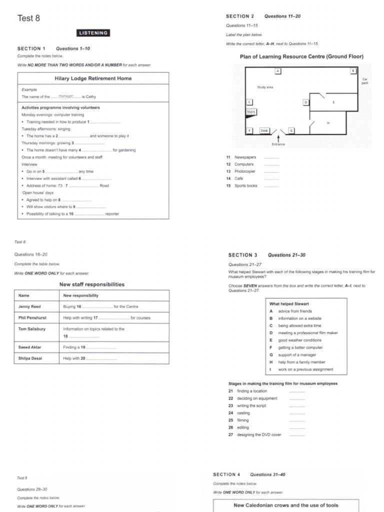 Ielts Listening Practice Test Pdf