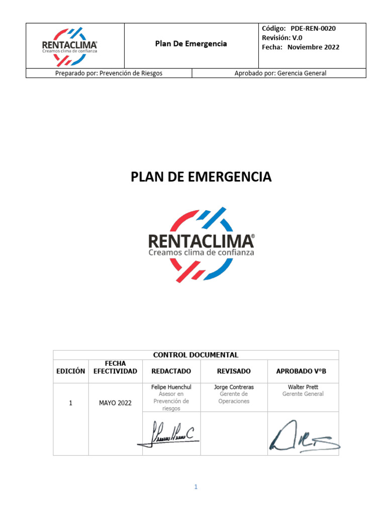 Plan de Emergencias SST 2022 | PDF | Combustión | Primeros auxilios