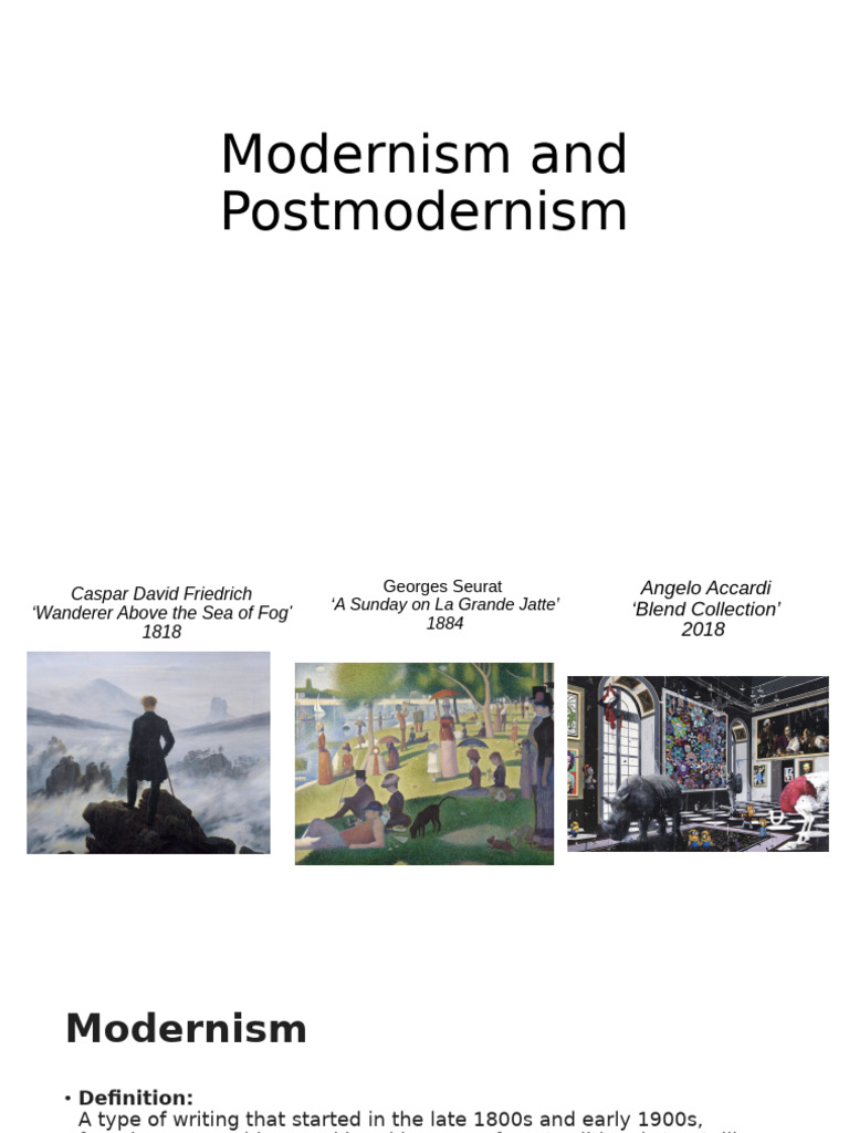 Modernism vs. Postmodernism Explained | PDF | Postmodernism | Modernism
