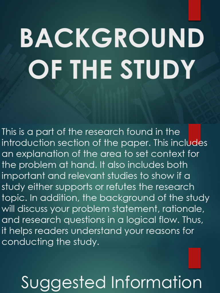 Writing an Effective Background Study | PDF | Science | Cognition