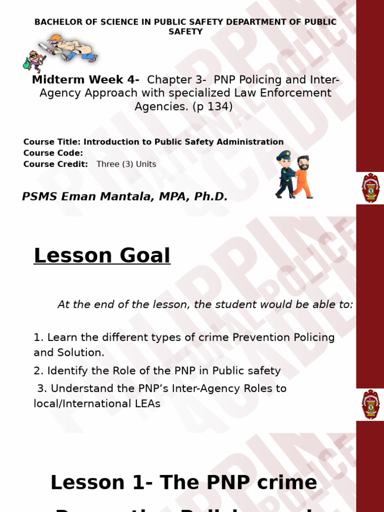 PNP's Role in Crime Prevention and Safety | PDF | Crimes | Crime & Violence