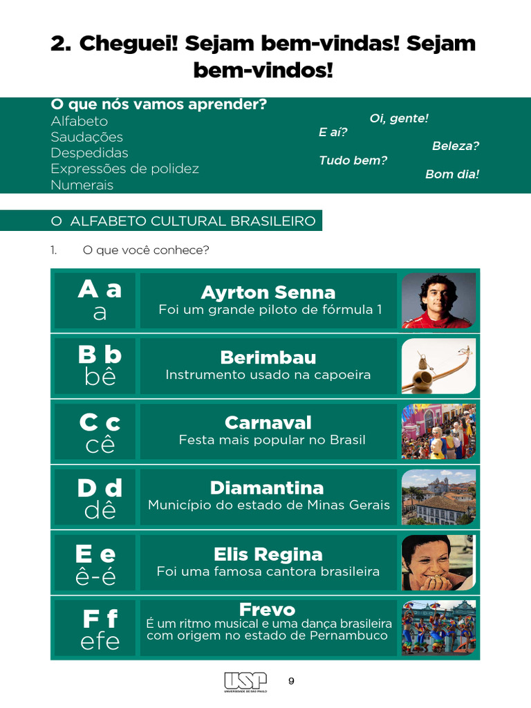 Alfabeto Cultural Brasileiro | PDF | Brasileiros