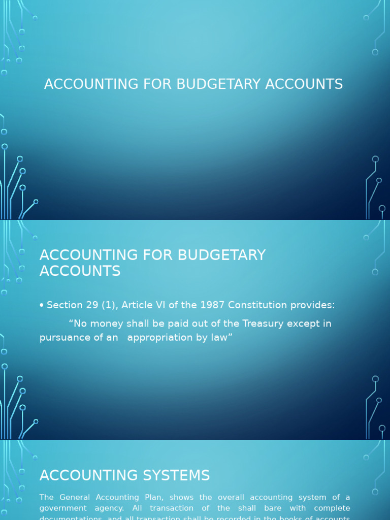 Budgetary Accounting and Management Guide | PDF | Budget | Government ...