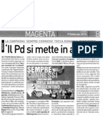 'Il Pd si mette in ascolto'