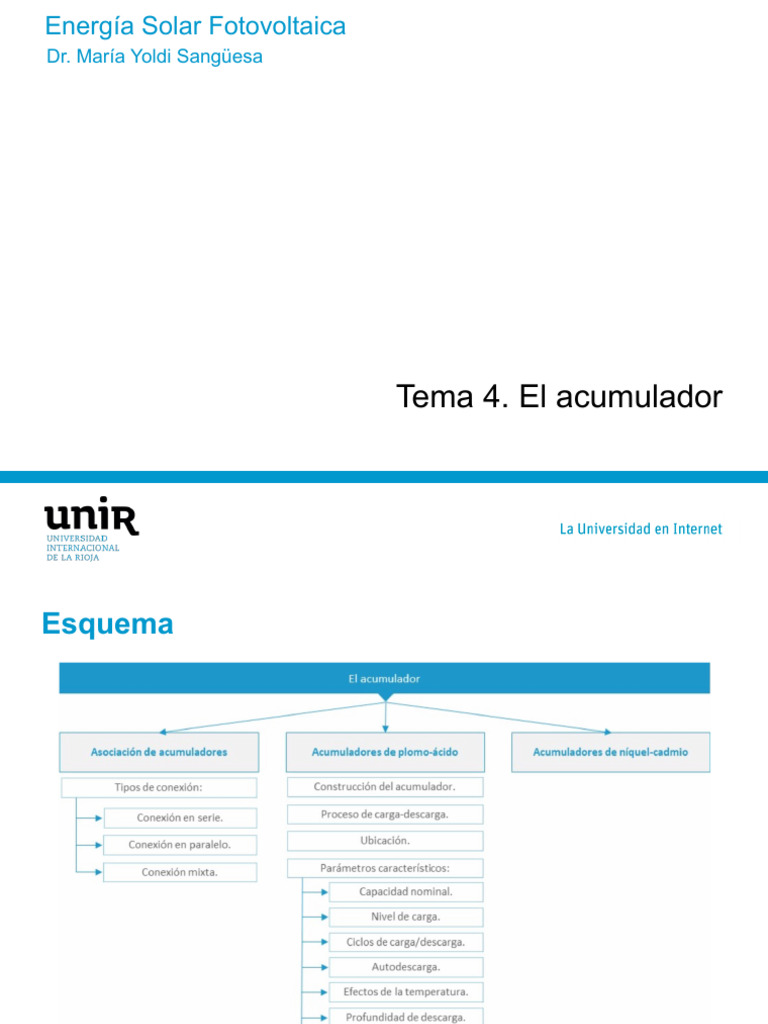 Acumuladores en Energía Solar Fotovoltaica | PDF | Batería recargable ...