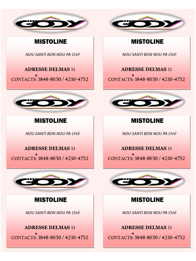 Informations sur Mistoline | PDF