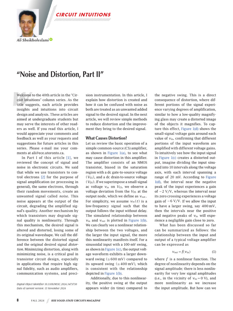 Understanding Noise vs. Distortion | PDF | Distortion | Amplifier