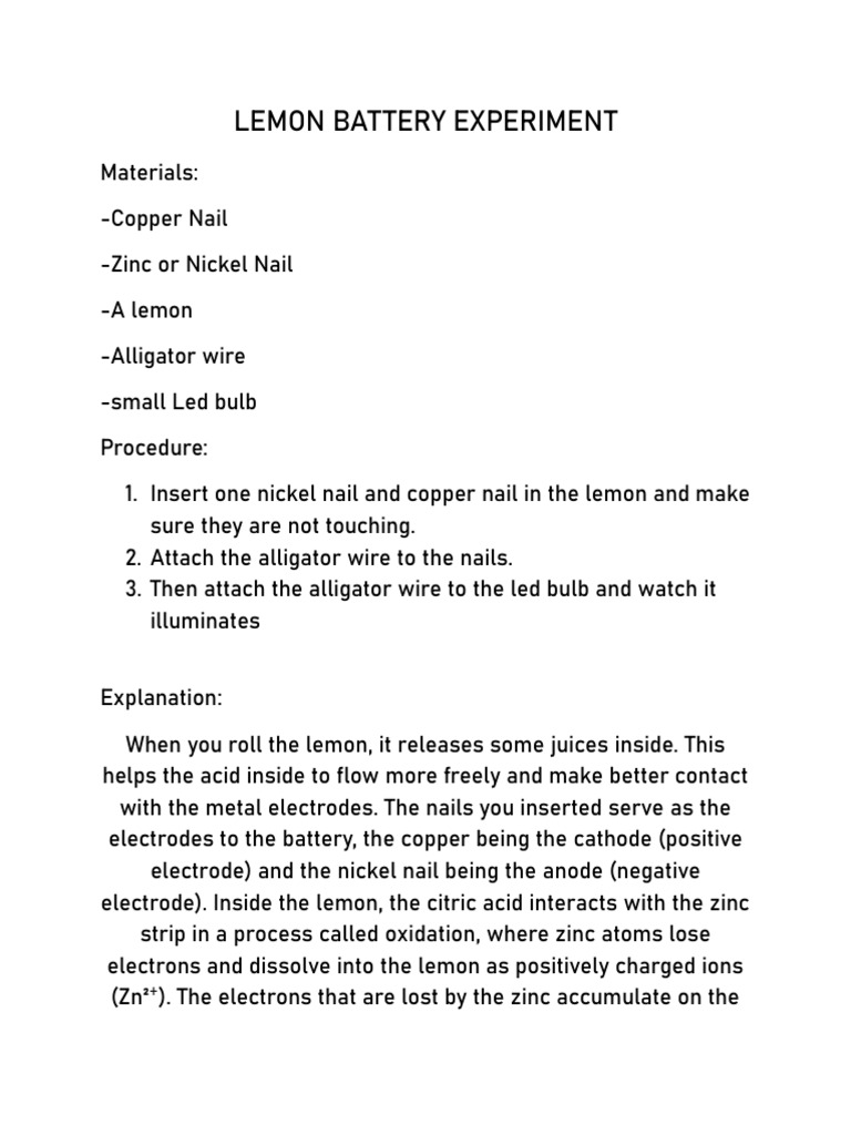 Lemon battery experiment pdf