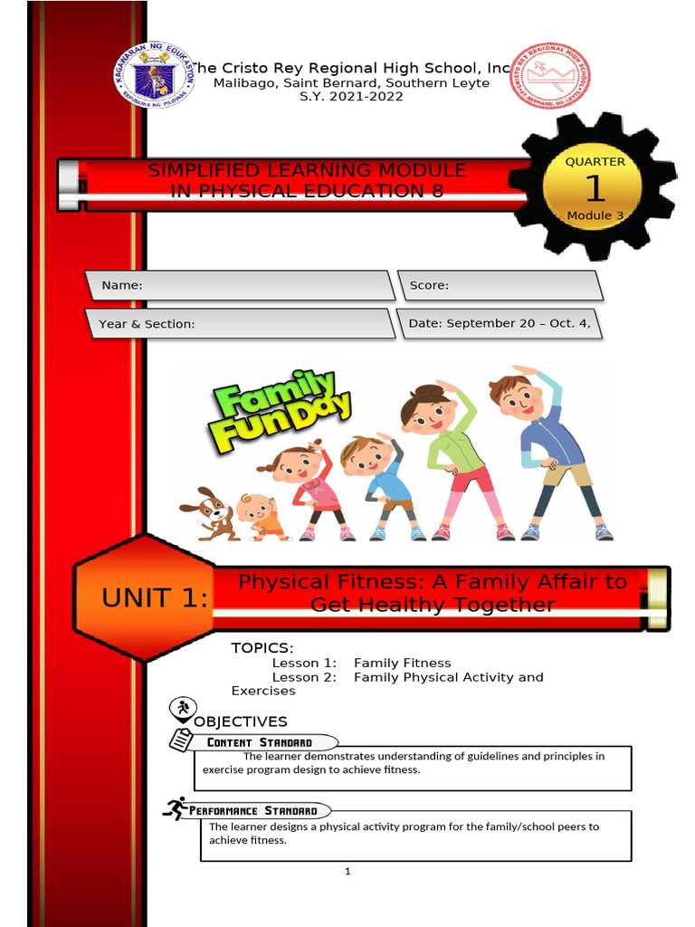 Quarter Pe 8 - Module 3 | PDF | Strength Training | Body Mass Index