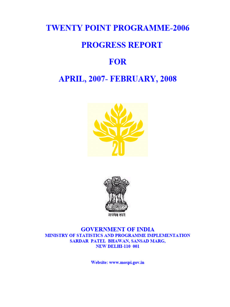 TPP-2006 Progress Report Overview | PDF | Poverty Reduction | Poverty