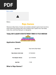 Raja game login