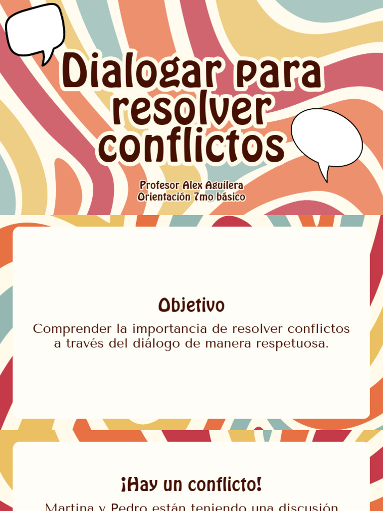 El Diálogo para Resolver Conflictos | PDF