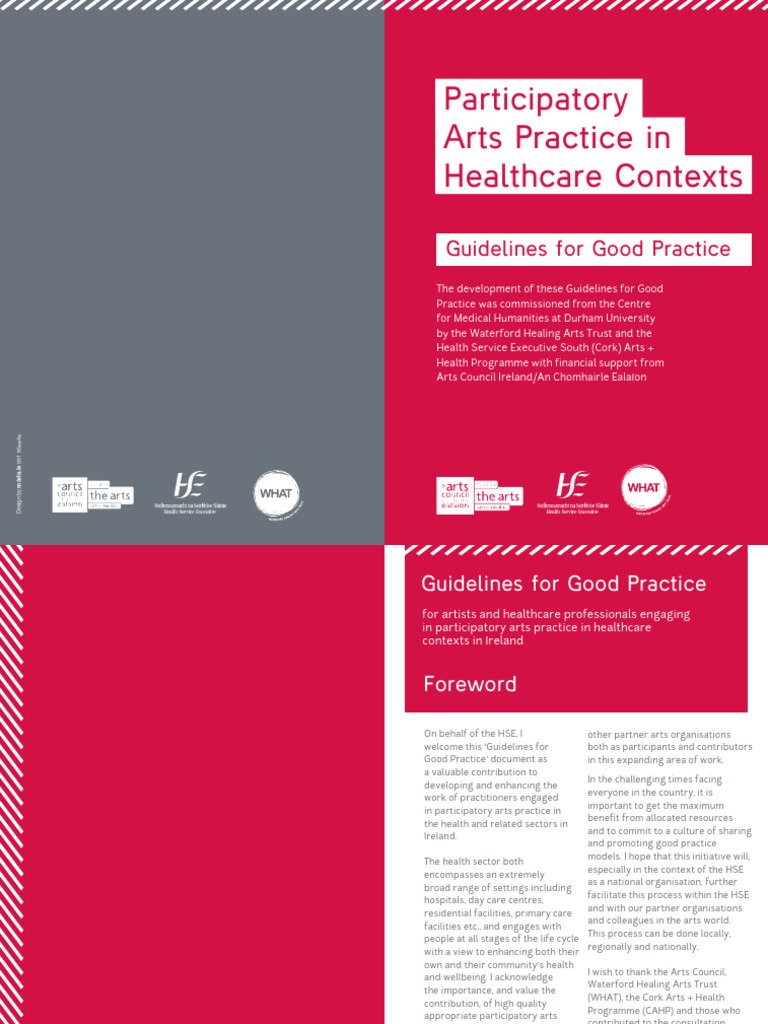 Guidelines for Participatory Arts in Healthcare | PDF | Evaluation ...
