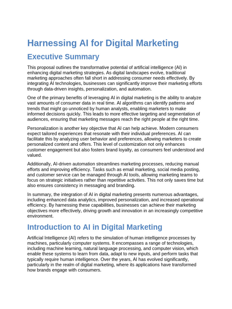AI-Driven Strategies for Digital Marketing | PDF | Digital Marketing ...