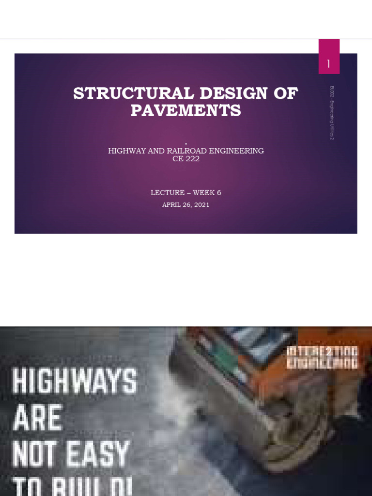 Lecture Week 6 - April 26, 2021 | PDF | Concrete | Road Surface