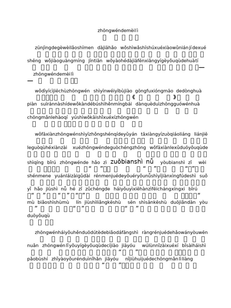 中文的魅力 | PDF