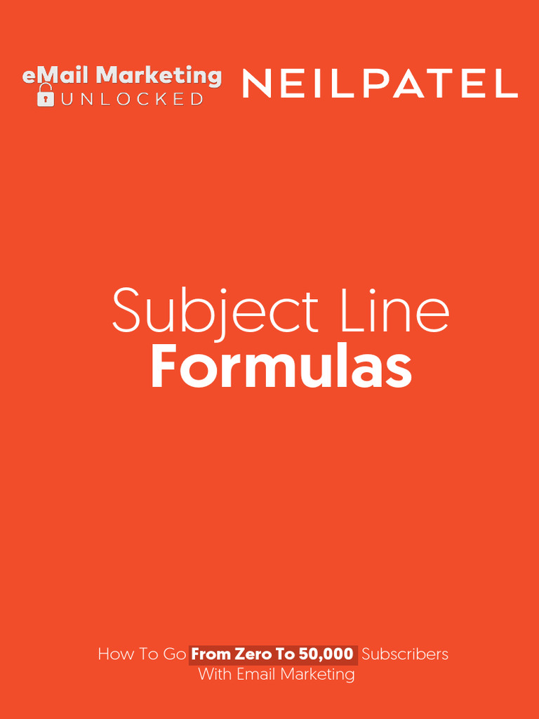 Email Subject Line Formulas Guide | PDF | Curiosity