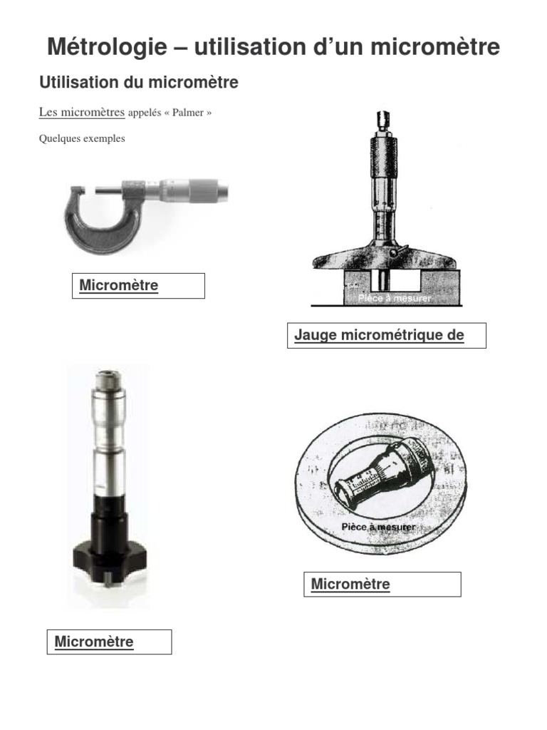 mesure avec micrometre Observation scientifique Ingénierie