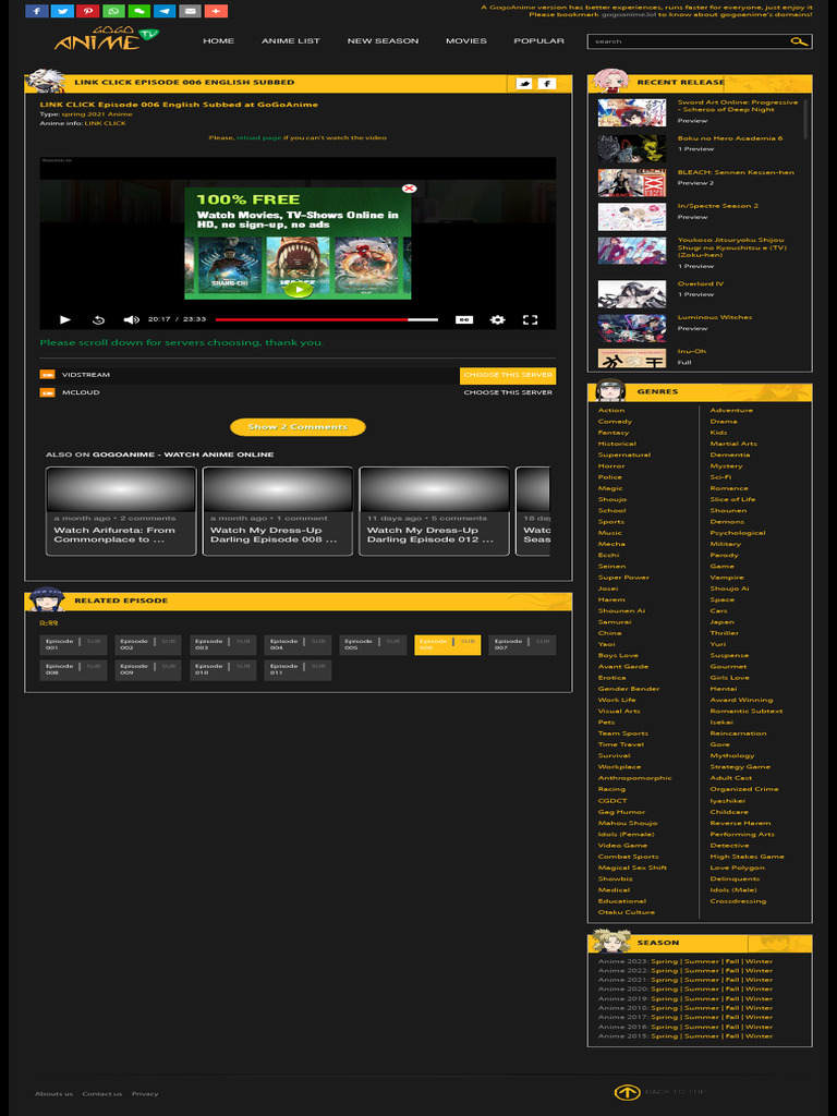 Watch LINK CLICK Episode 006 English Subbed at Gogoanime | PDF | Anime ...