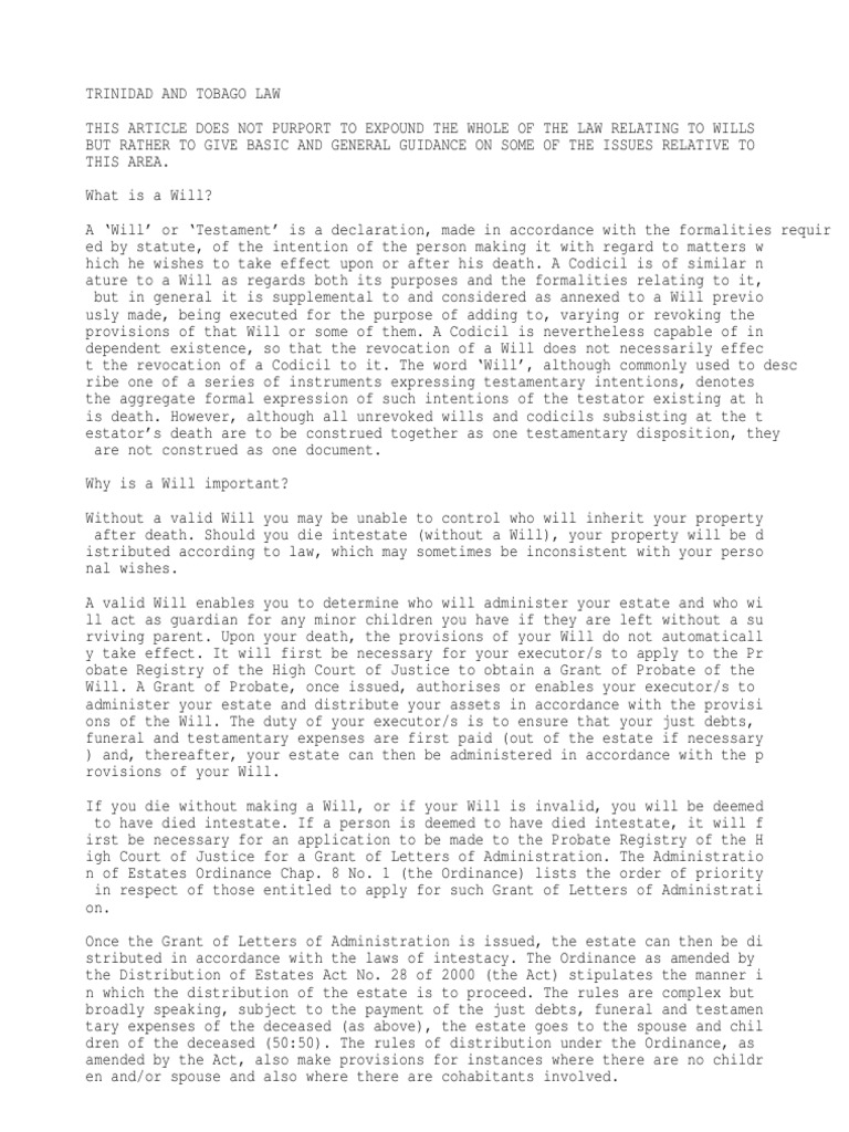 How To Make A Will  PDF  Will And Testament  Probate
