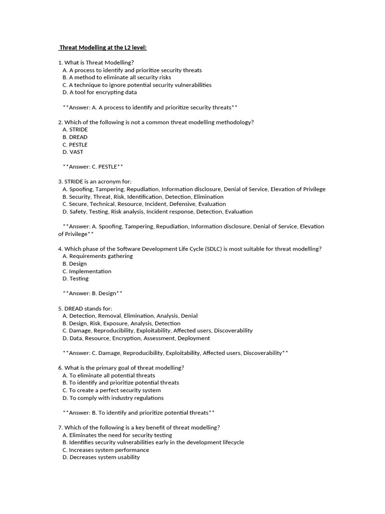 Threat Modelling in Software Design | PDF | Security | Computer Security