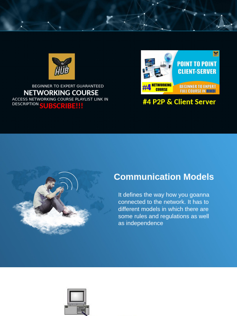 #4 Peer 2 Peer & Client Server Model | PDF