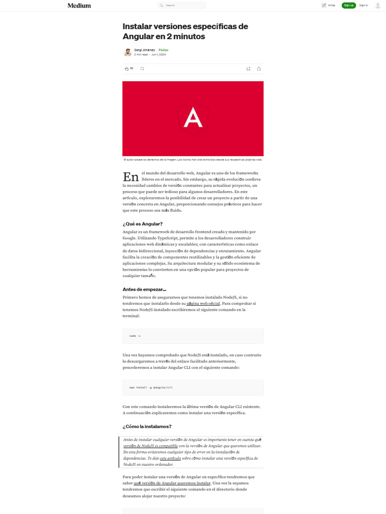Instala Angular Rápidamente | PDF | Ingeniería de software | Informática