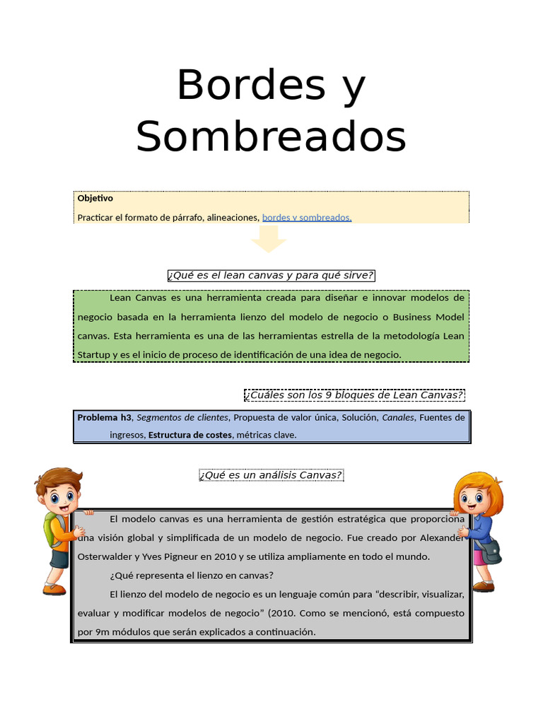 Bordes y Sombreados - Vargas Solis | PDF