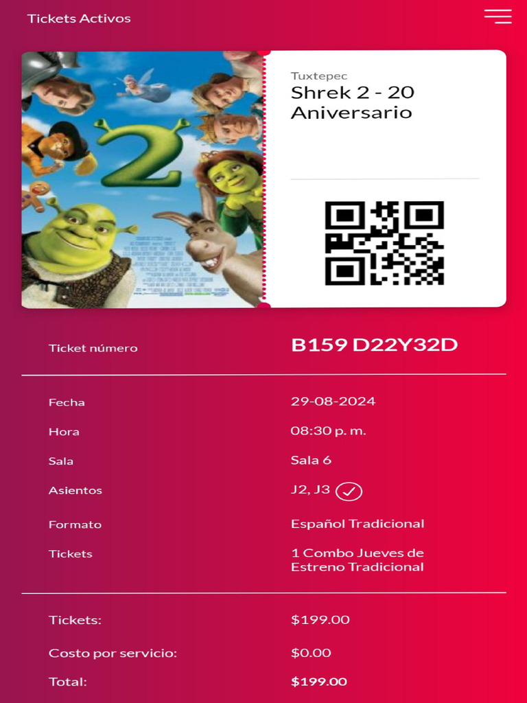 Ticket Shrek 2 en Tuxtepec 2024 | PDF