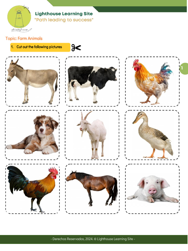A1 KIDS W7 Farm Animals FINAL | PDF