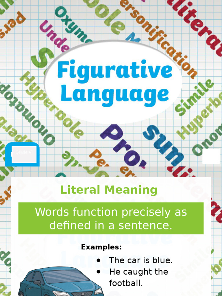 Figurative Language Guide for Grade VI | PDF | Semantics | Rhetorical ...