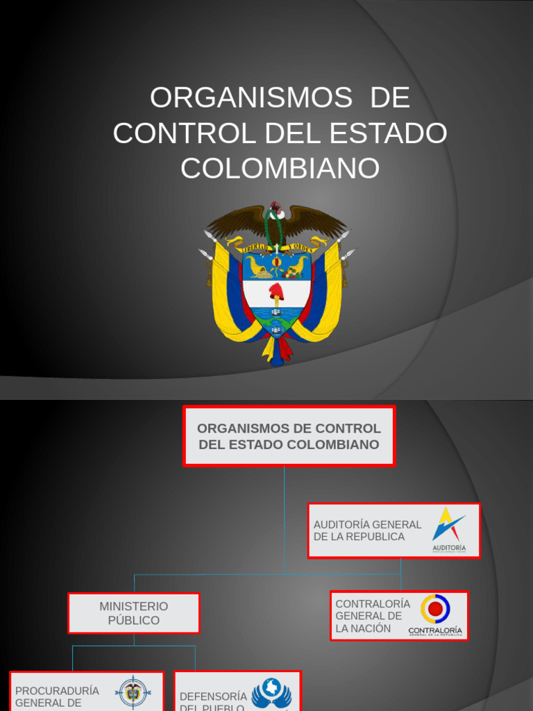 Organismos de Control del Estado Colombiano | PDF | Gobernancia | Justicia